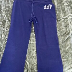 GAP Navy Blue Fleece Sweatpants with Drawstring